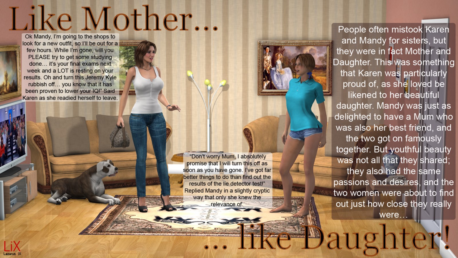Like Mother, Like Daughter Part 1- Lazarus IX porn comics 8 muses Like Mother, Like Daughter Part 1- Lazarus IX porn comics 8 muses