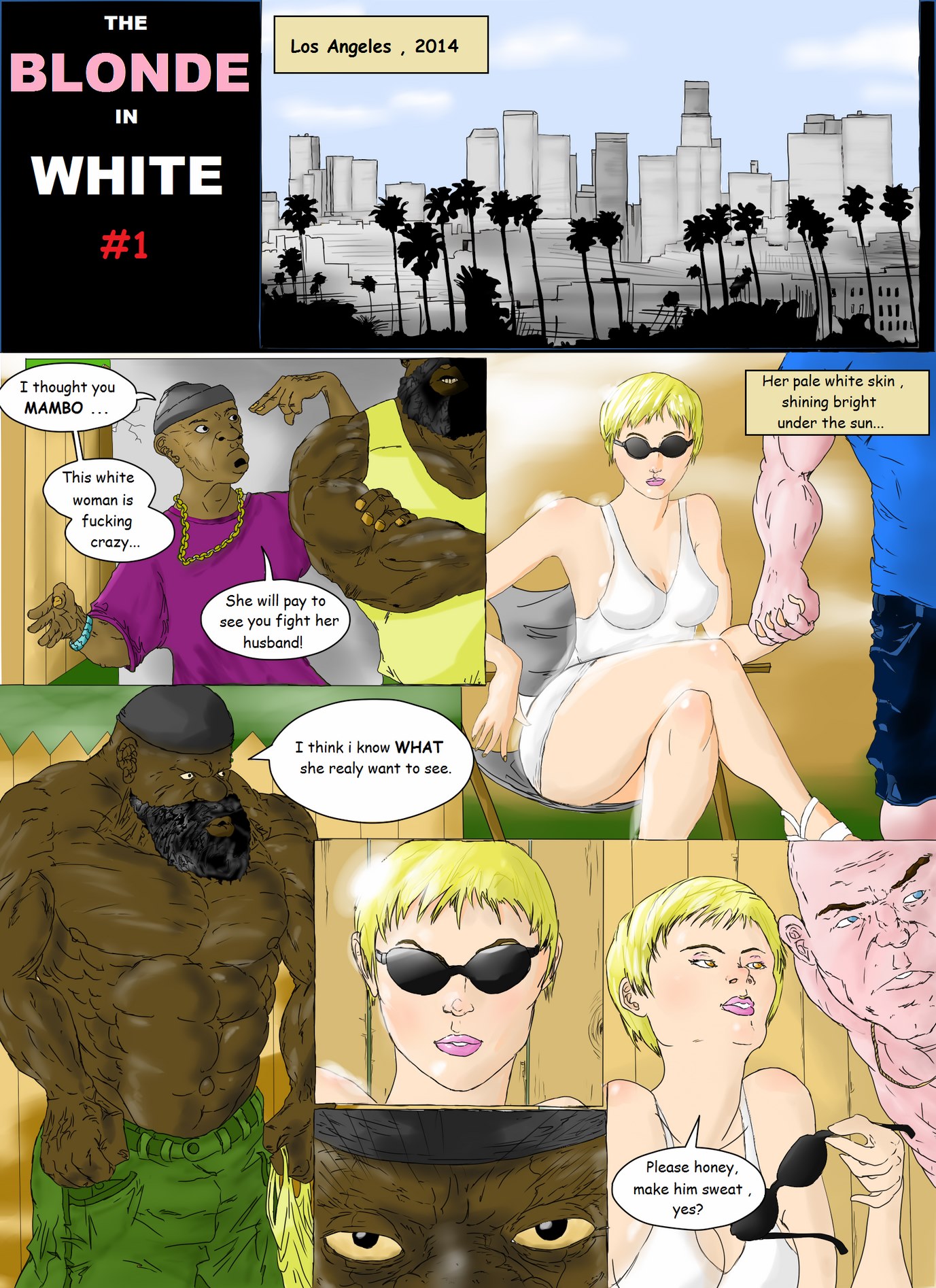 Blonde in White # 1- Interracial porn comics 8 muses Blonde in White # 1- Interracial porn comics 8 muses