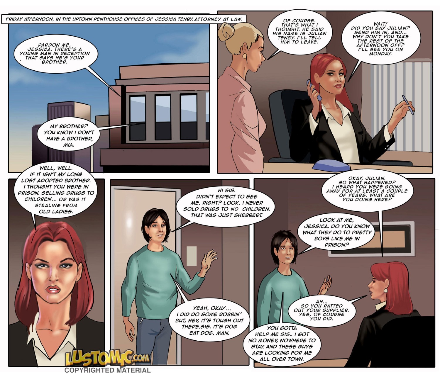 Sis’ Sissy Secretary- Lustomic porn comics 8 muses Sis’ Sissy Secretary- Lustomic porn comics 8 muses